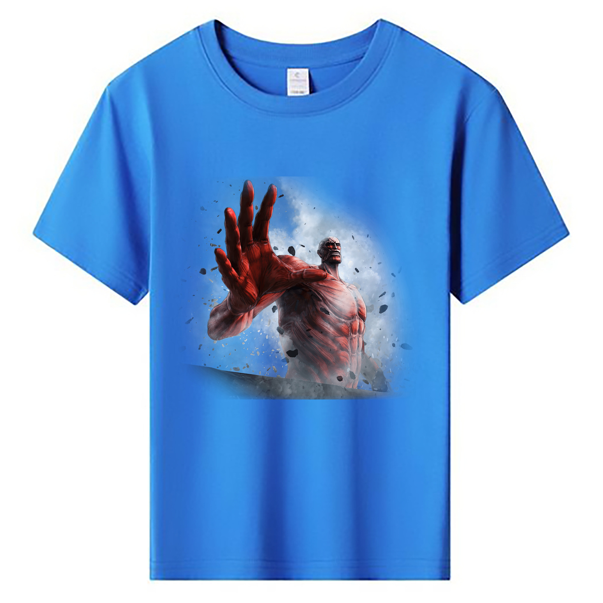 （画像用） 進撃の巨人 Attack on Titan 綿100％キッズTシャツ（フロントプリント）
